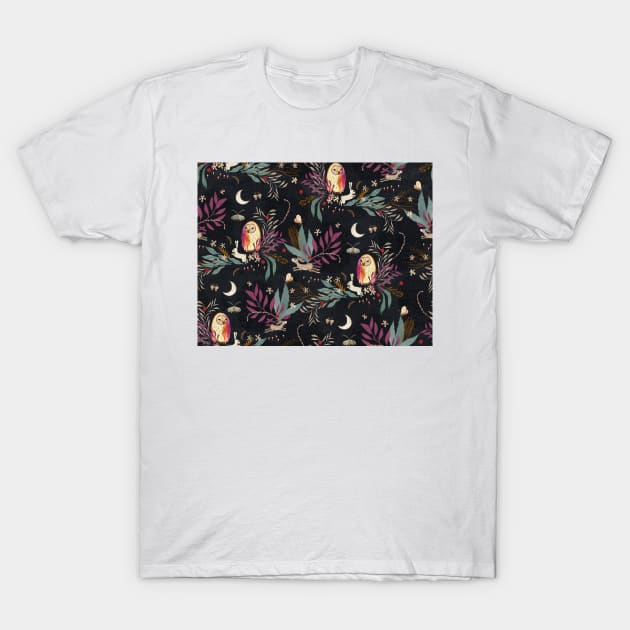 The night garden T-Shirt by katherinequinnillustration